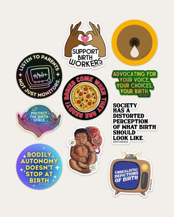 Birth Nerd Sticker Pack