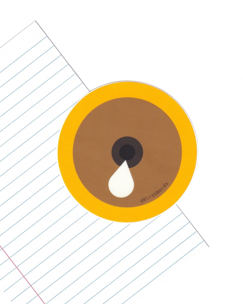 Yellow Lactation Sticker