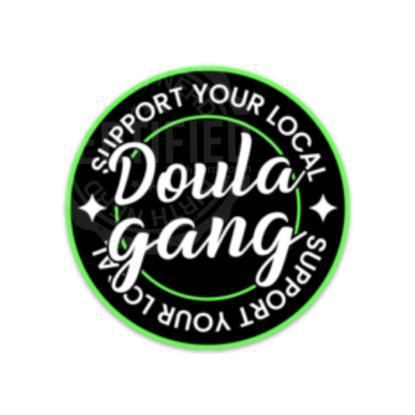 Doula Gang Green Sticker