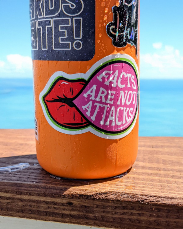 Facts are Not Attacks Sticker - Image 3