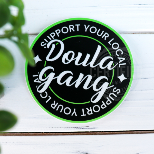 Doula Gang Green Sticker - Image 2