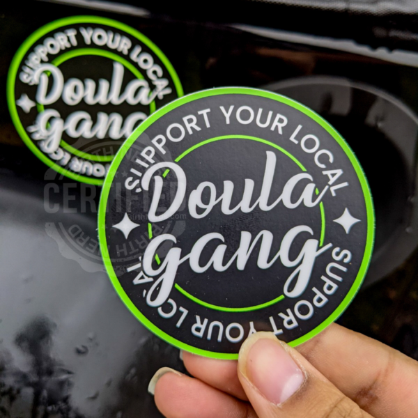 Doula Gang Green Sticker - Image 3