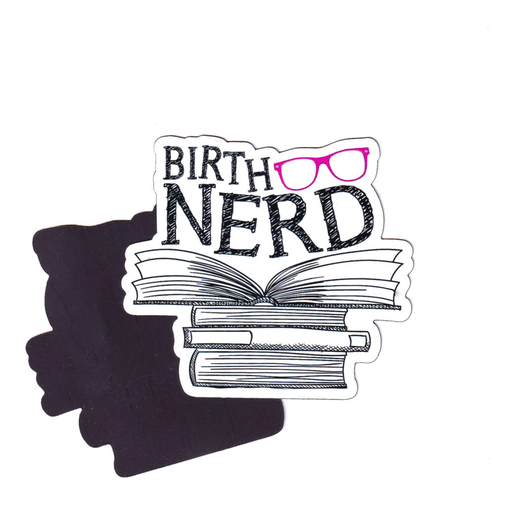 Birth Nerd Pink Magnet