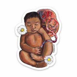 Daisy Baby with Placenta Sticker