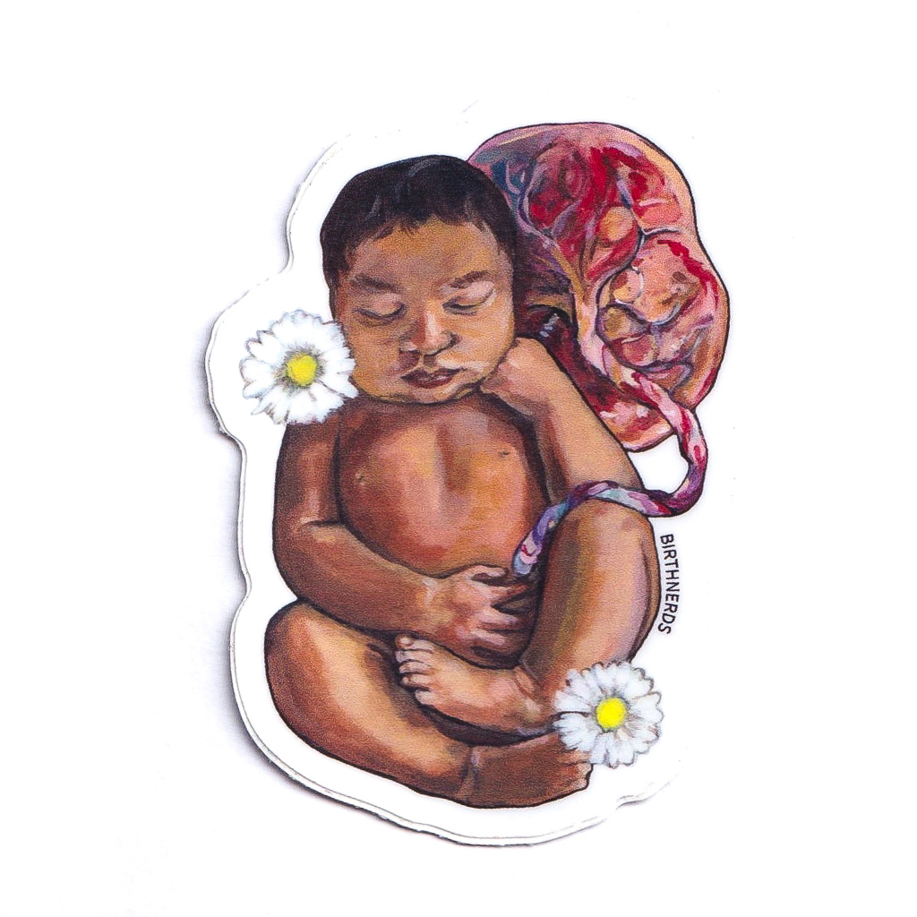 Daisy Baby with Placenta Sticker