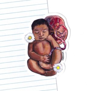 Daisy Baby with Placenta Sticker
