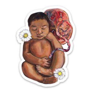 Daisy Baby with Placenta Sticker