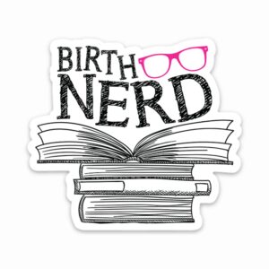 Birth Nerd Pink Sticker