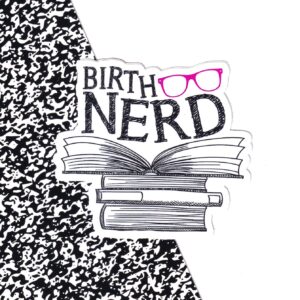 Birth Nerd Pink Sticker