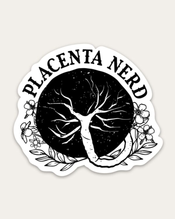 Placenta Nerd Sticker