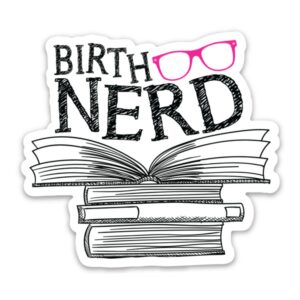 Birth Nerd Pink Sticker