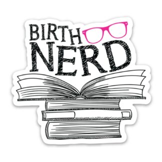 Birth Nerd Pink Sticker