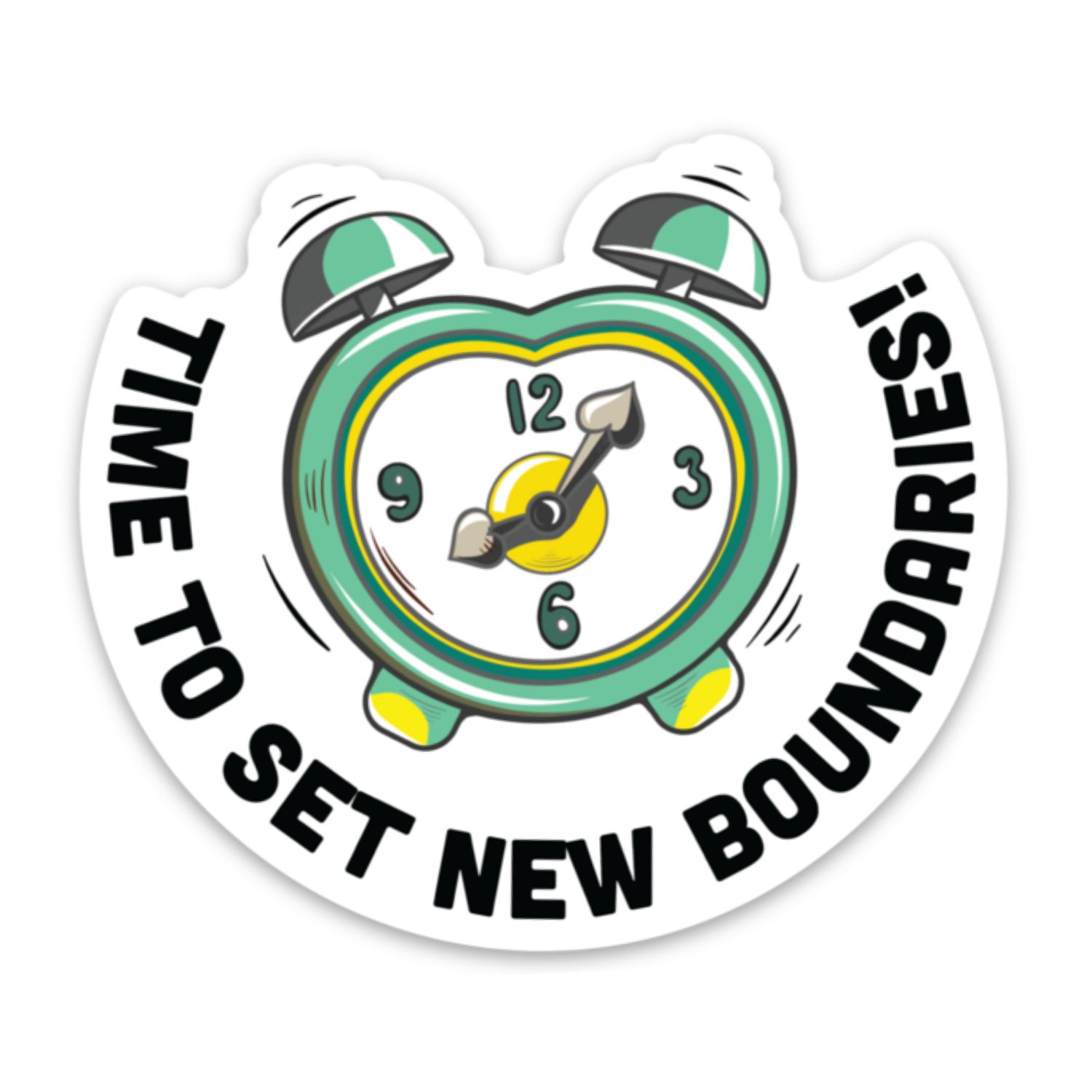 Time to Set New Boundaries Sticker