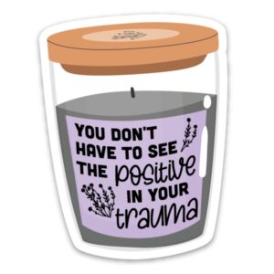 Trauma Candle Sticker