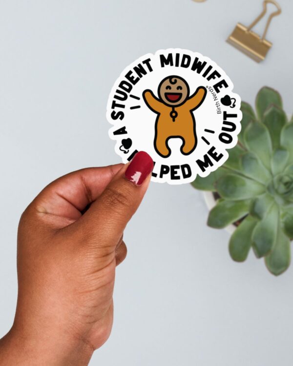 A Student Midwife Helped Sticker - Image 3