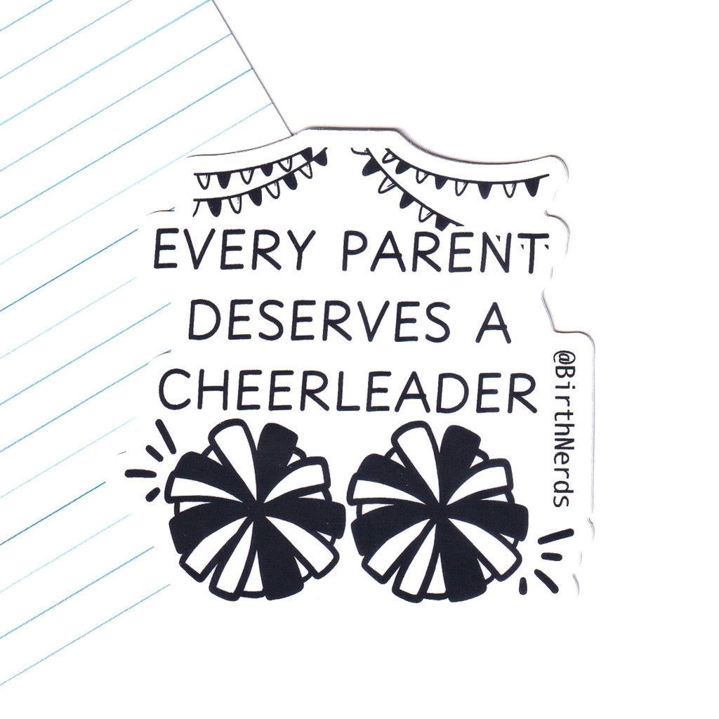 Every Parent Deserves a Cheerleader Sticker