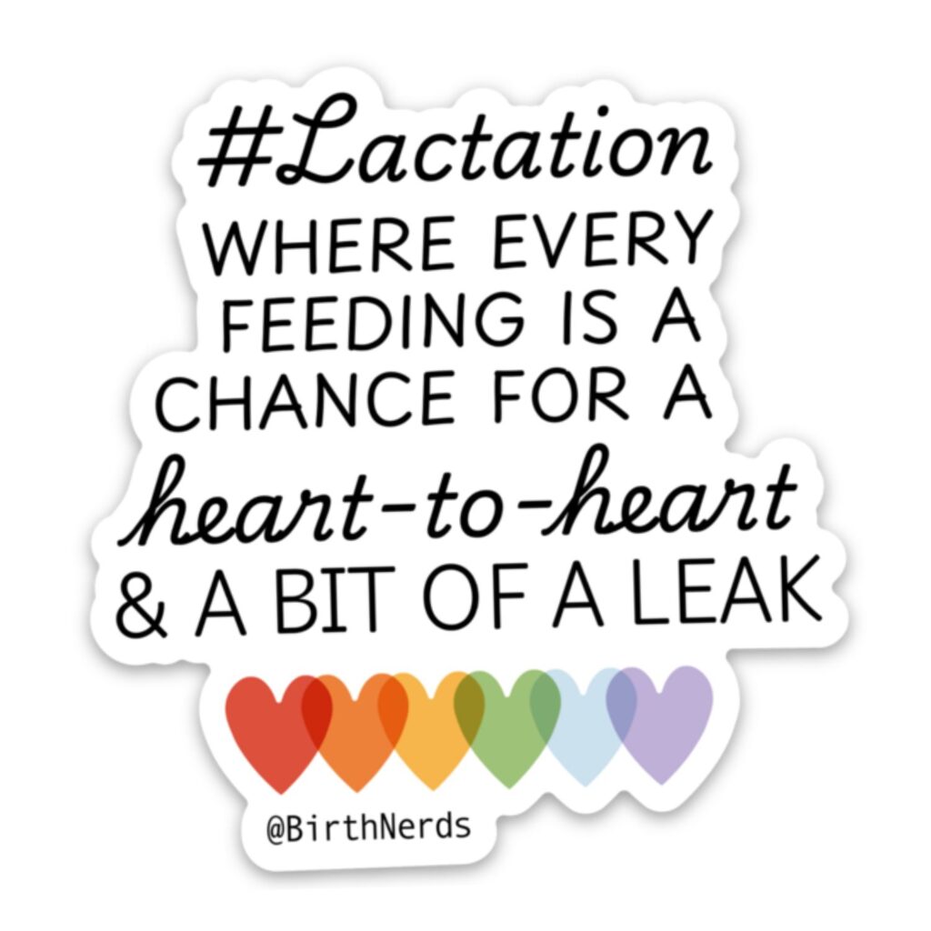 Lactation Heart-to-Heart Sticker