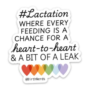 Lactation Heart-to-Heart Sticker
