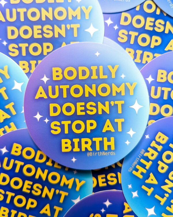 Bodily Autonomy Doesn’t Stop At Birth Sticker - Image 4