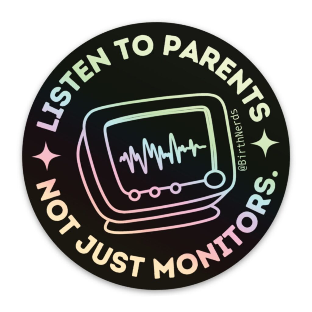 Listen to Parents. Not Just Monitors Sticker