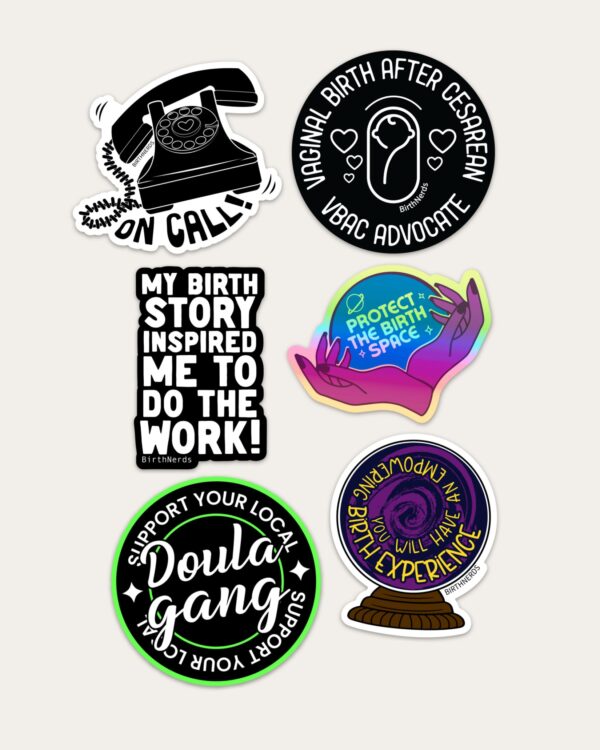 Big Doula Energy Sticker Pack
