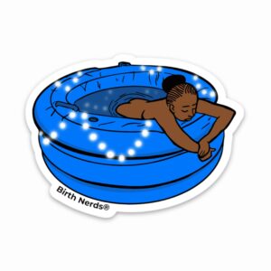 Calm Birth Tub Sticker