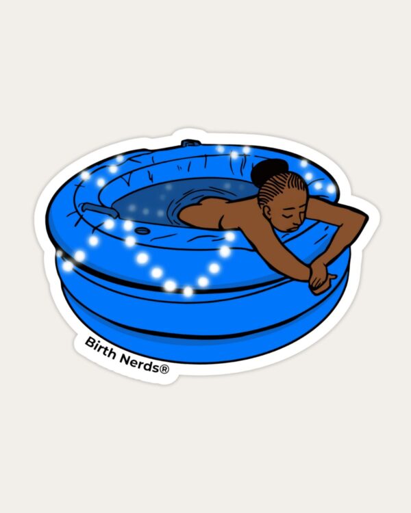 Calm Birth Tub Sticker