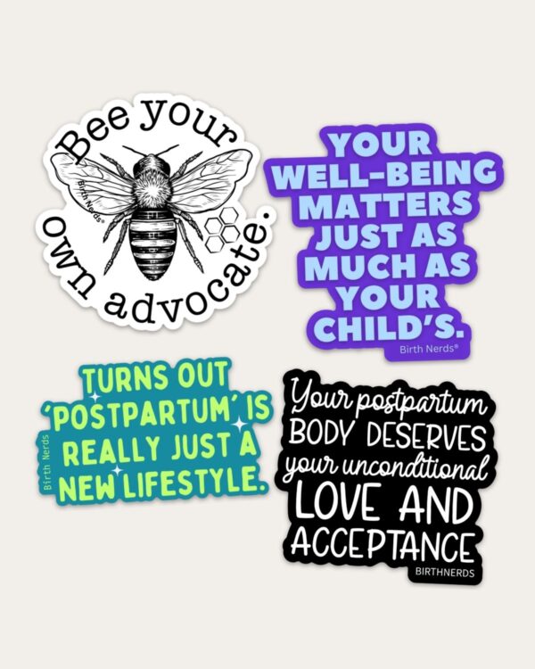 Loving Your Postpartum Self Sticker Pack