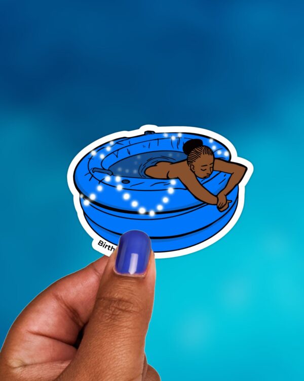 Calm Birth Tub Sticker - Image 2