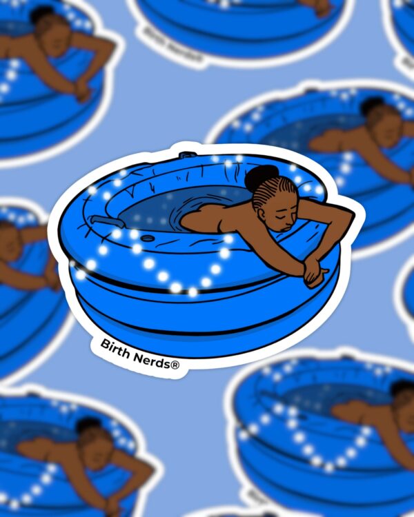 Calm Birth Tub Sticker - Image 3