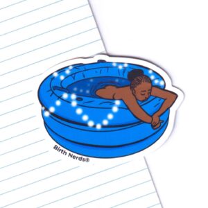 Calm Birth Tub Sticker