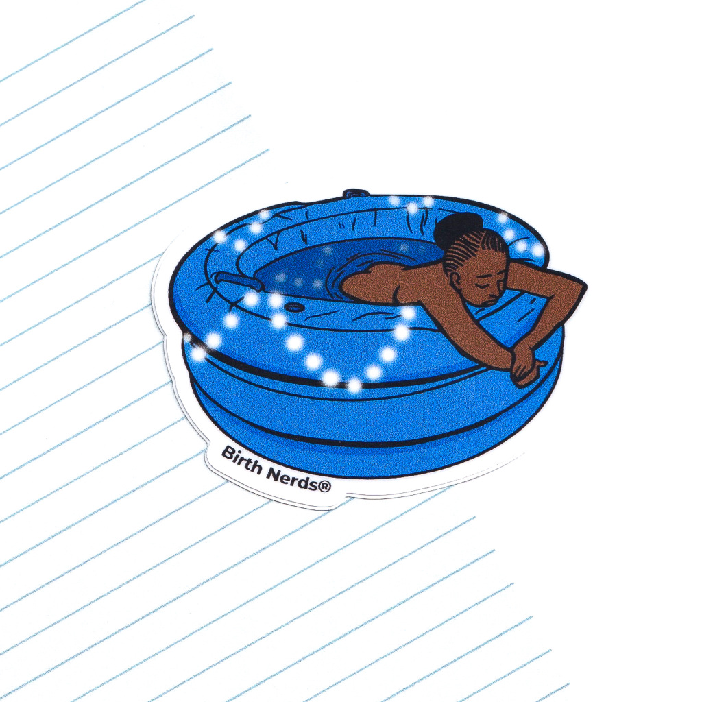 Calm Birth Tub Sticker