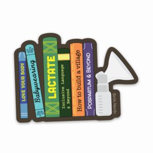 Breast Pump with Books Sticker