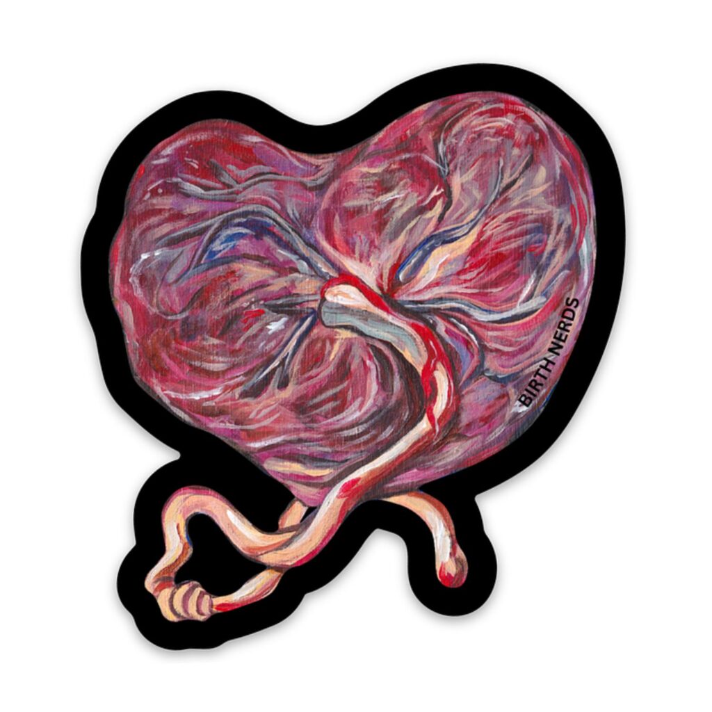 Placenta Heart Sticker