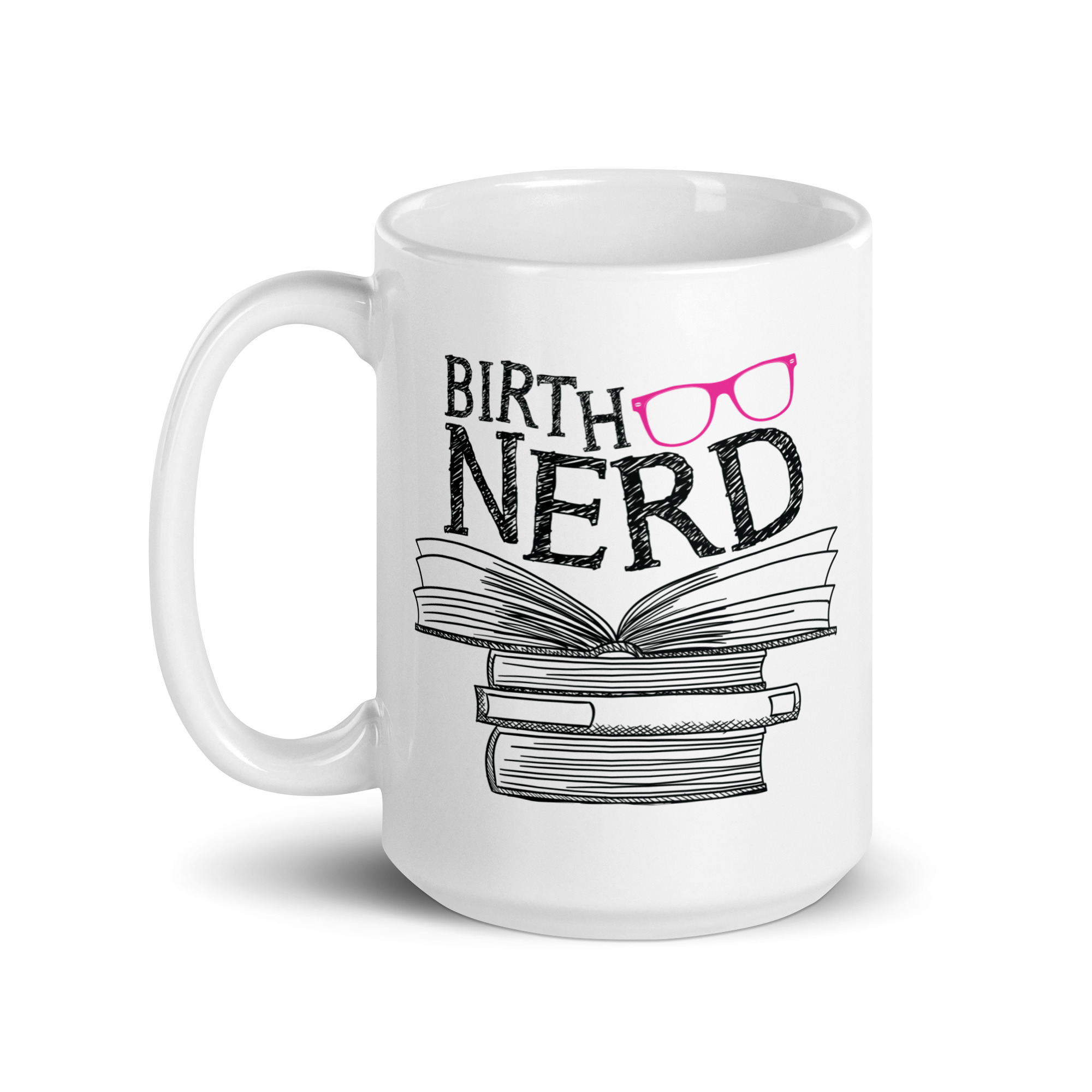 Birth Nerd Pink Mug