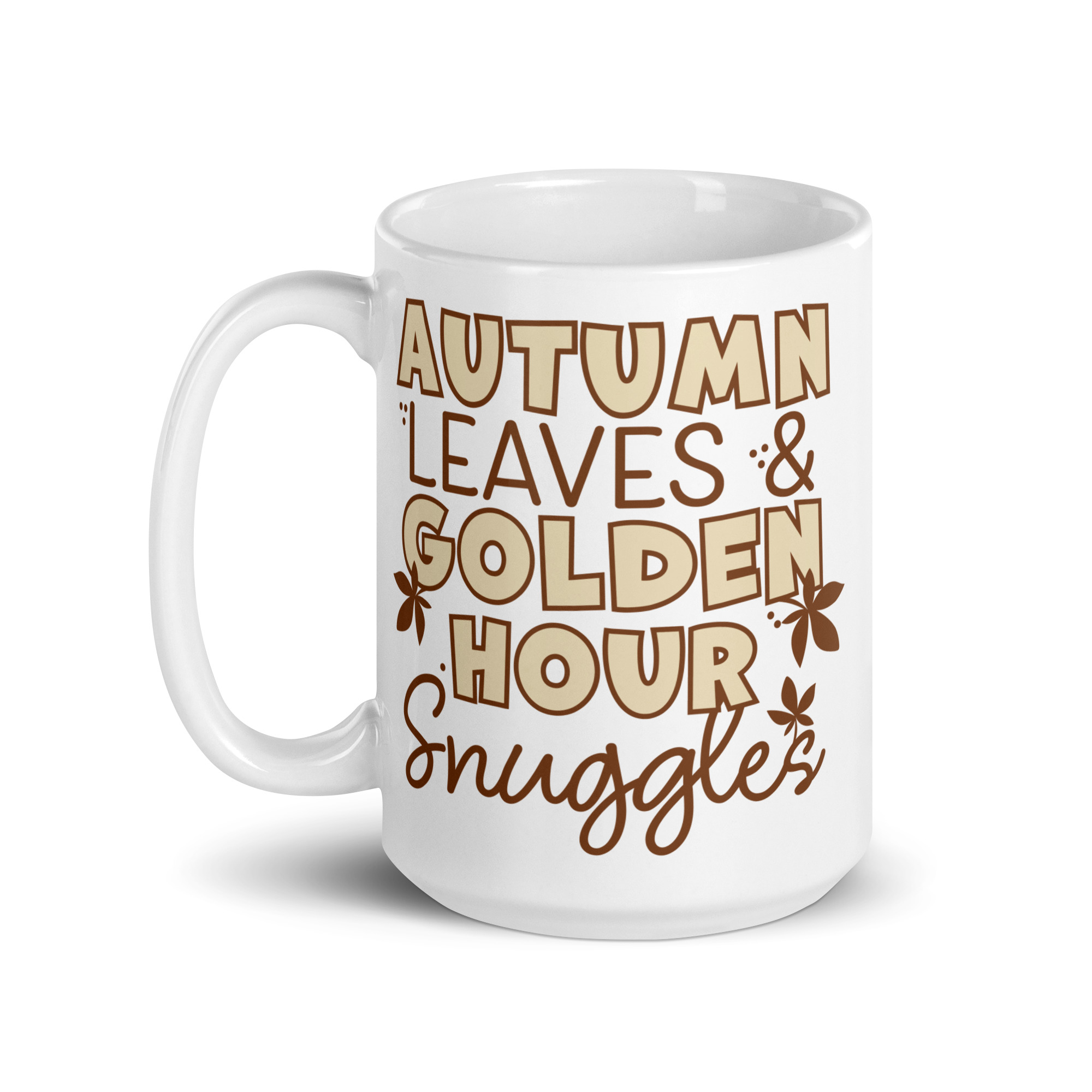 Autumn Leaves & Golden Hour Snuggles Mug
