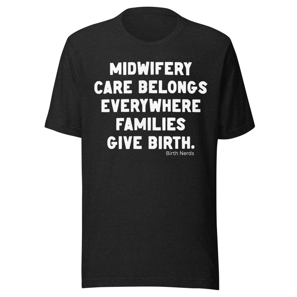 Midwifery Care Belongs Everywhere Familes Give Birth T-Shirt